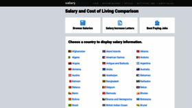 What Salaryexplorer.com website looked like in 2024 (1 year ago)