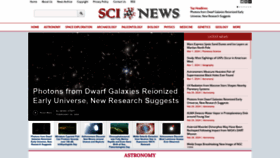 What Sci-news.com website looked like in 2024 (1 year ago)
