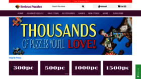 What Seriouspuzzles.com website looks like in 2024 