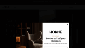 What Shophorne.com website looks like in 2024 