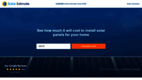 What Solar-estimate.org website looks like in 2024 