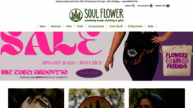 What Soul-flower.com website looks like in 2024 