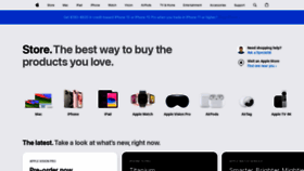 What Store.apple.com website looks like in 2024 