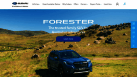 What Subaru.com.au website looks like in 2024 