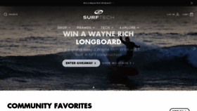 What Surftech.com website looks like in 2024 