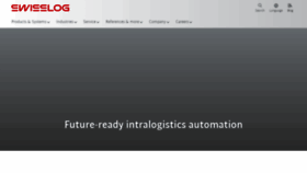 What Swisslog.com website looks like in 2024 