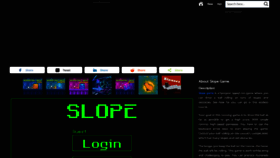 What Slopegame.io website looks like in 2024 