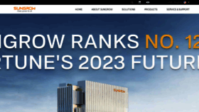 What Sungrowpower.com website looks like in 2024 