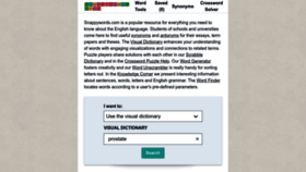 What Snappywords.com website looks like in 2024 