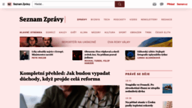 What Seznamzpravy.cz website looks like in 2024 