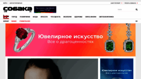 What Sobaka.ru website looks like in 2024 