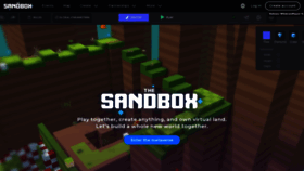 What Sandbox.game website looks like in 2024 