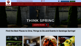 What Saratoga.com website looks like in 2024 