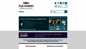 What Squamish.ca website looks like in 2024 