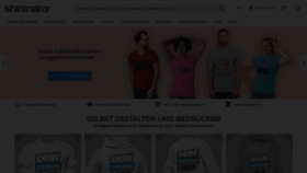 What Shirtinator.de website looks like in 2024 