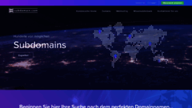 What Subdomain.com website looks like in 2024 