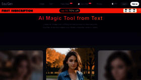 What Soulgen.net website looked like in 2024 (1 year ago)
