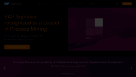 What Signavio.com website looks like in 2024 