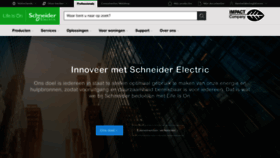 What Schneider-electric.nl website looks like in 2024 