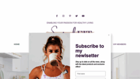 What Sarahfit.com website looks like in 2024 