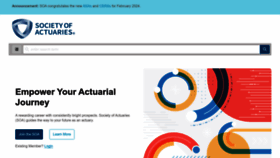 What Soa.org website looked like in 2024 (1 year ago)