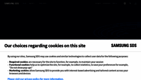 What Samsungsds.com website looks like in 2024 