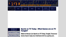 What Sportsgamestoday.com website looks like in 2024 
