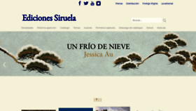 What Siruela.com website looks like in 2024 