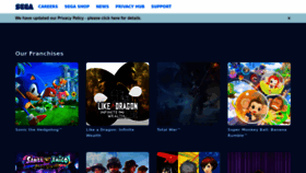What Sega.co.uk website looked like in 2024 (1 year ago)