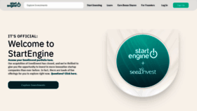 What Seedinvest.com website looks like in 2024 