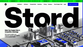 What Stord.com website looks like in 2024 