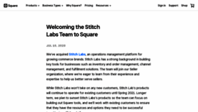 What Stitchlabs.com website looks like in 2024 