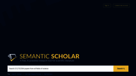 What Semanticscholar.org website looks like in 2024 