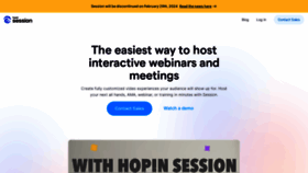 What Session.com website looks like in 2024 