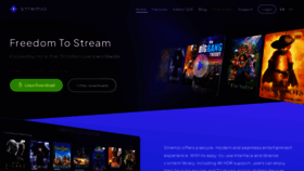 What Strem.io website looks like in 2024 