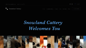 What Snowlandcattery.net website looks like in 2024 