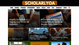 What Scholarlyoa.com website looks like in 2024 