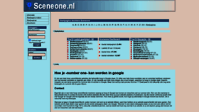 What Sceneone.nl website looks like in 2024 