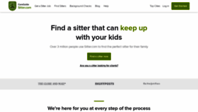 What Sitter.com website looks like in 2024 