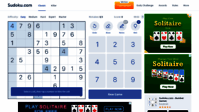 What Sudoku.com website looks like in 2024 