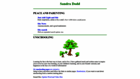 What Sandradodd.com website looks like in 2024 