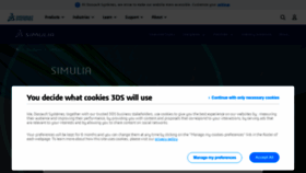 What Simulia.com website looks like in 2024 