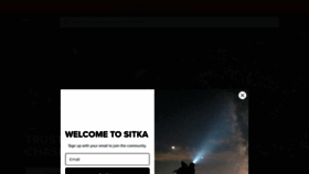 What Sitkagear.com website looks like in 2024 