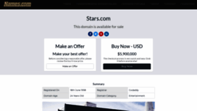 What Stars.com website looks like in 2024 
