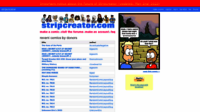 What Stripcreator.com website looks like in 2024 