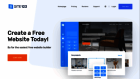 What Site123.me website looked like in 2024 (1 year ago)