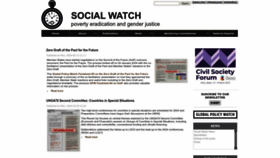 What Socialwatch.org website looks like in 2024 