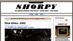 What Shorpy.com website looks like in 2024 