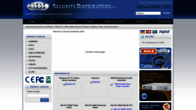 What Securitydistributors.ca website looks like in 2024 