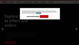 What Sabre.com website looks like in 2024 